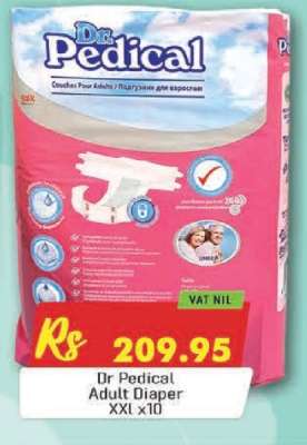 Dr Pedical Adult Diaper XXL x10