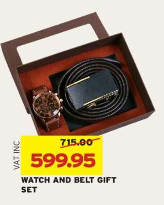 WATCH AND BELT GIFT SET