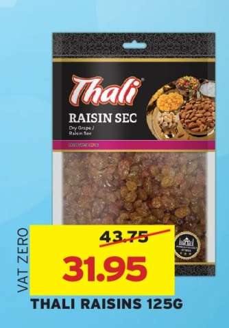 THALI RAISINS 125G