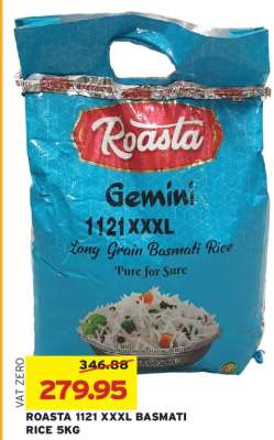 ROASTA 1121 XXXL BASMATI RICE 5KG