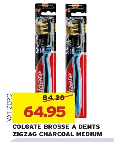 COLGATE BROSSE A DENTS ZIGZAG CHARCOAL MEDIUM