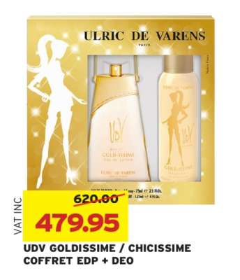 UDV GOLDISSIME / CHICISSIME COFFRET EDP + DEO