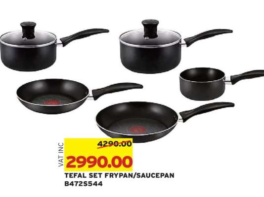 TEFAL SET FRYPAN/SAUCEPAN B472S544