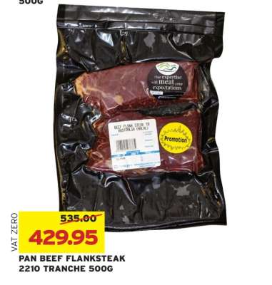 PAN BEEF FLANKSTEAK