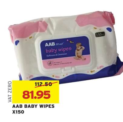 AAB BABY WIPES X150