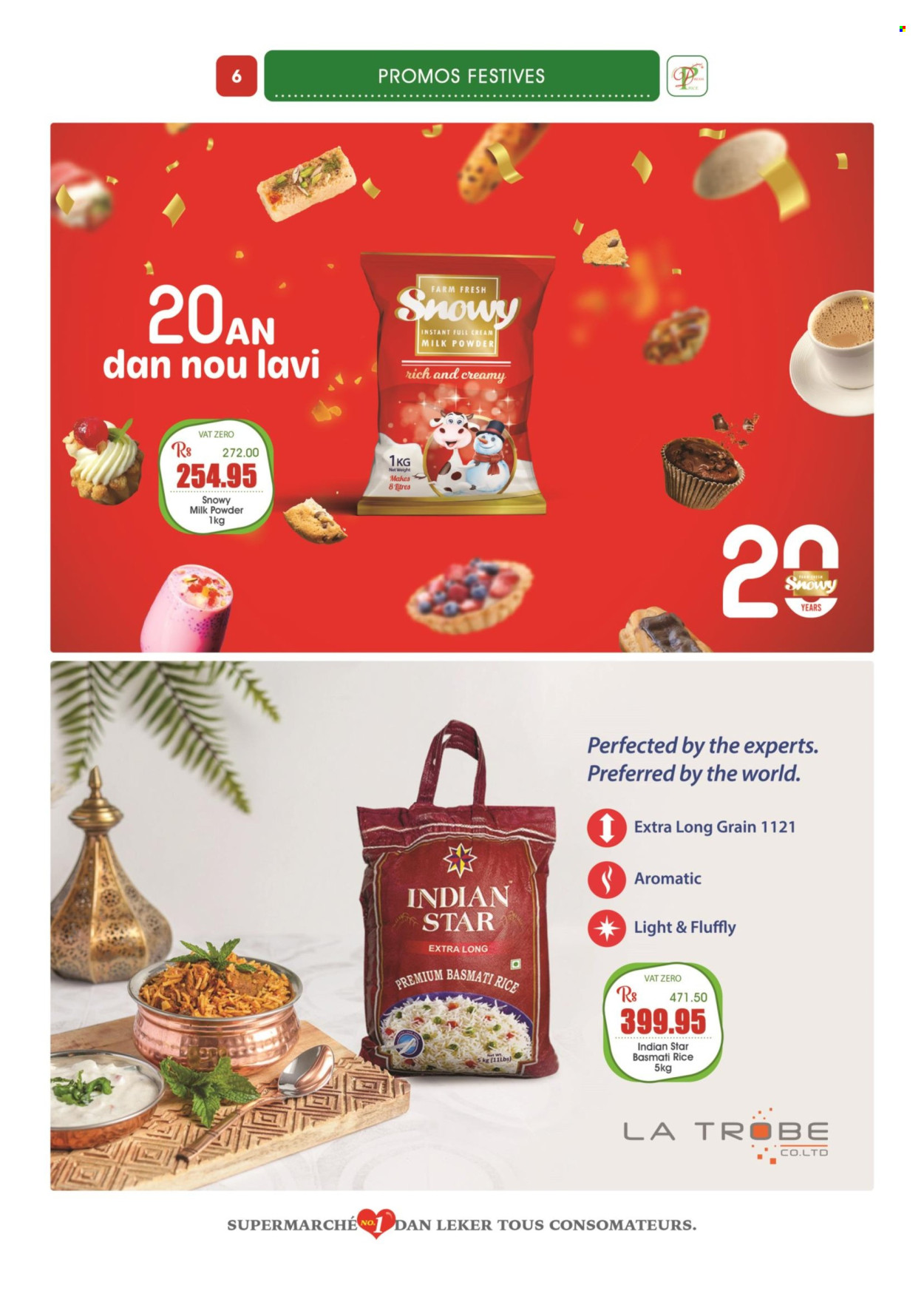 thumbnail - Dreamprice Catalogue - 15.10.2022 - 13.11.2022 - Sales products - milk powder, basmati rice, rice. Page 6.