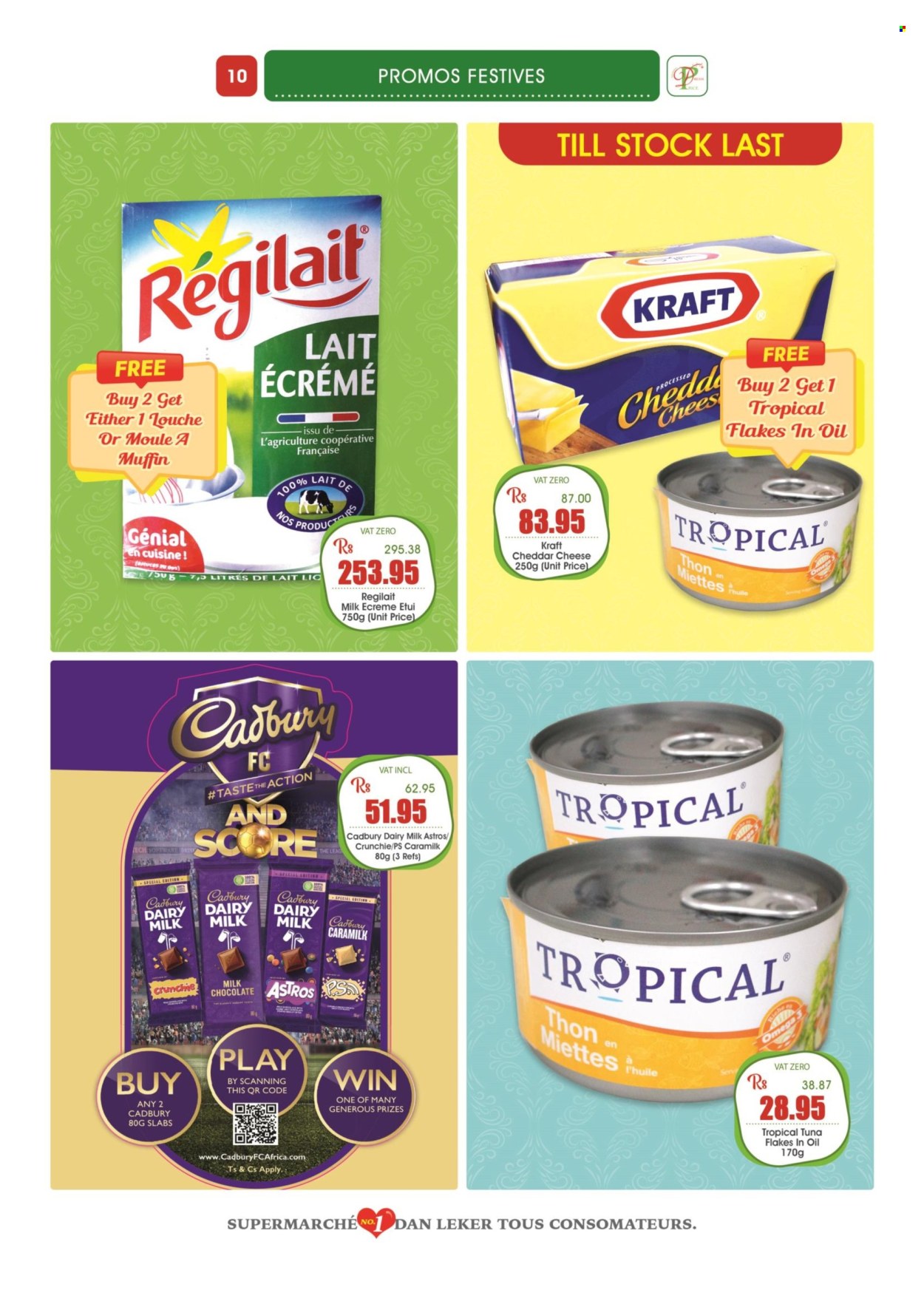 thumbnail - Dreamprice Catalogue - 15.10.2022 - 13.11.2022 - Sales products - muffin, tuna, Kraft®, cheddar, cheese, milk chocolate, chocolate, Cadbury, Dairy Milk, Omega-3. Page 10.