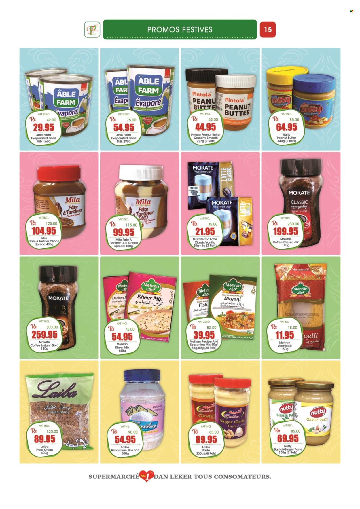 thumbnail - Dreamprice Catalogue - 15.10.2022 - 13.11.2022 - Sales products - garlic, ginger, fish, milk, spice, peanut butter, coffee, jar. Page 15.