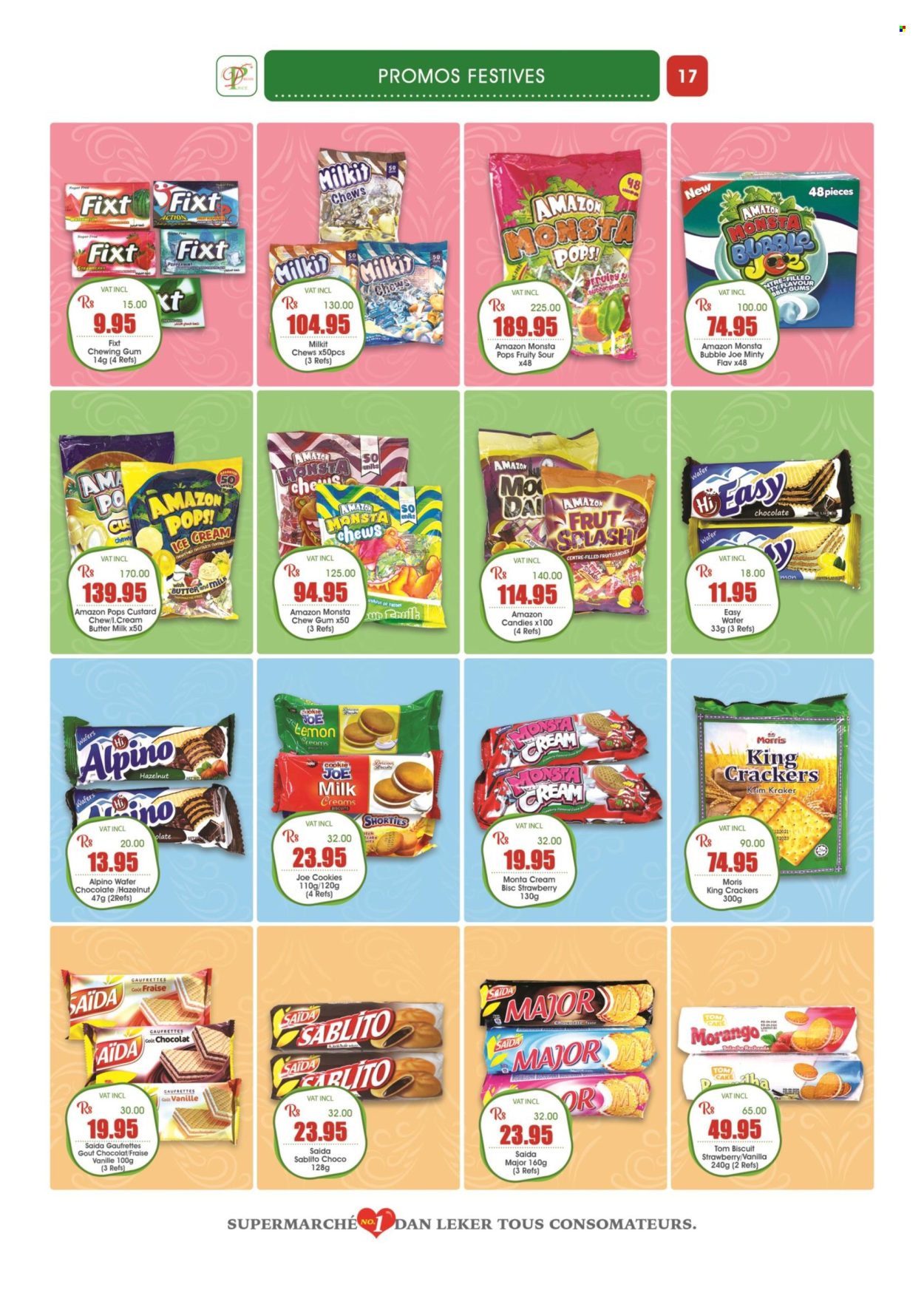 thumbnail - Dreamprice Catalogue - 15.10.2022 - 13.11.2022 - Sales products - cake, custard, milk, ice cream, cookies, wafers, crackers, chewing gum, biscuit, plate, straw. Page 17.