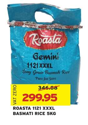 ROASTA 1121 XXXL BASMATI RICE 5KG