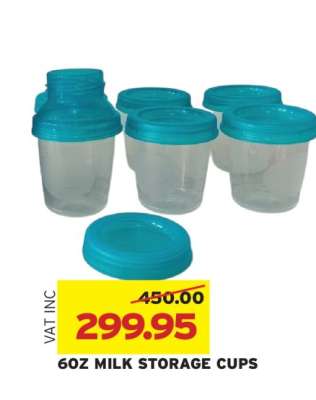 6oz Milk Storage Cups