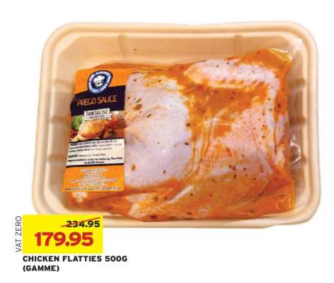 CHICKEN FLATTIES 500G (GAMME)