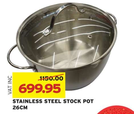 STAINLESS STEEL STOCK POT 26CM