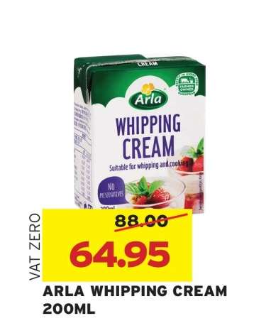 ARLA WHIPPING CREAM 200ML