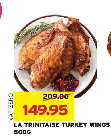 LA TRINITAISÉ TURKEY WINGS 500G
