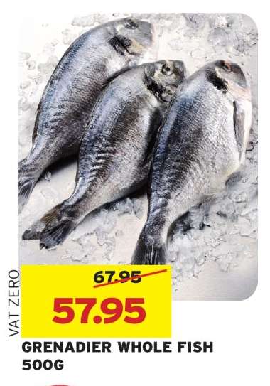 GRENADIER WHOLE FISH 500G