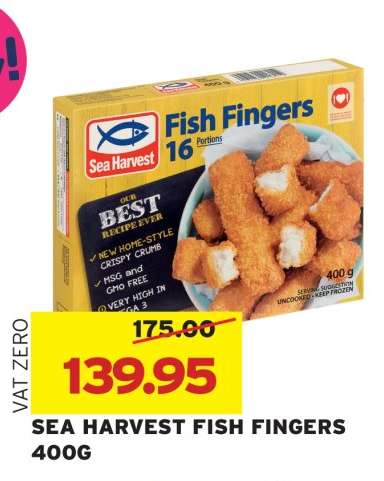 Sea Harvest Fish Fingers 400g