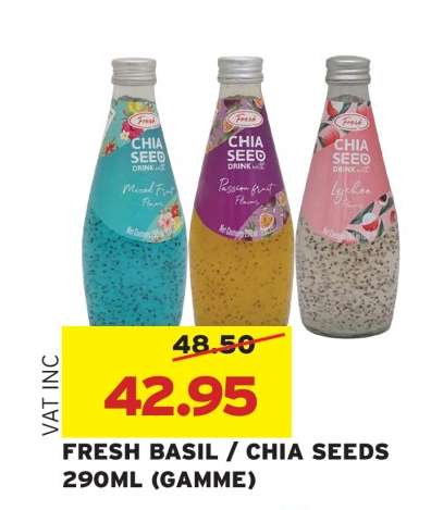 FRESH BASIL/CHIA SEEDS 290ML (GAMME)