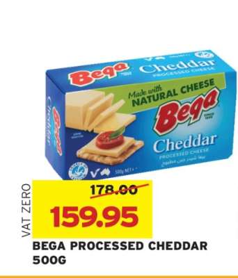 BEGA PROCESSED CHEDDAR 500G