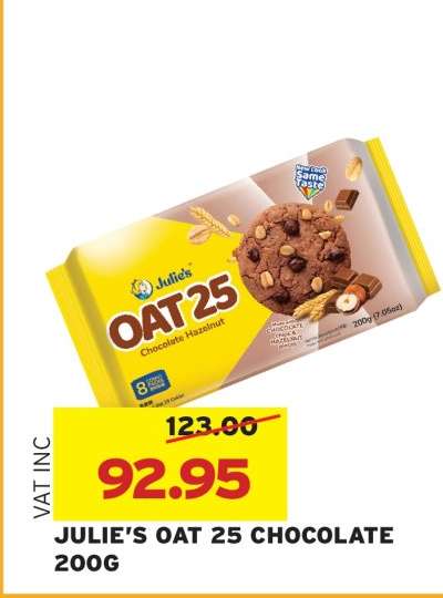 JULIE’S OAT 25 CHOCOLATE 200G