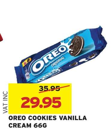 OREO COOKIES VANILLA CREAM 66G