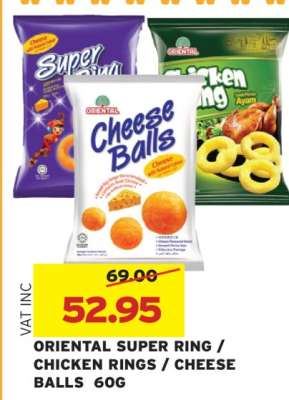ORIENTAL SUPER RING / CHICKEN RINGS / CHEESE BALLS