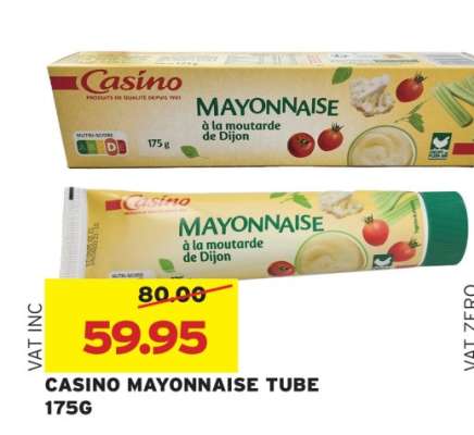 CASINO MAYONNAISE TUBE 175G