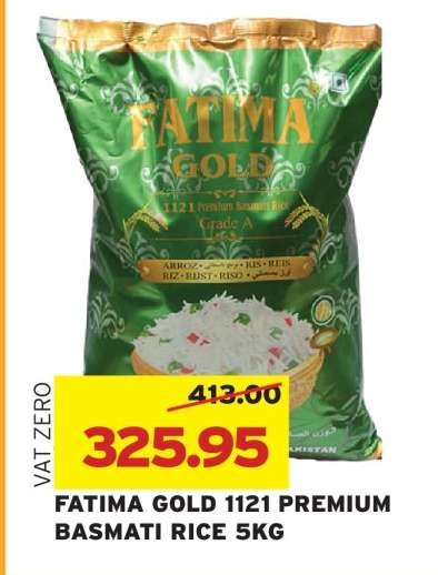 FATIMA GOLD 1121 PREMIUM BASMATI RICE 5KG