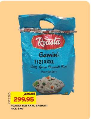 ROASTA 1121 XXXL BASMATI RICE 5KG