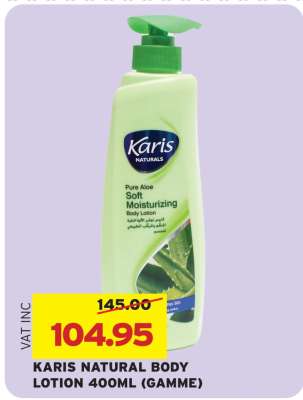 KARIS NATURAL BODY LOTION 400ML (GAMME)