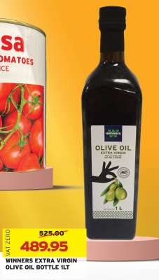 WINNERS EXTRA VIRGIN OLIVE OIL BOTTLE 1LT
