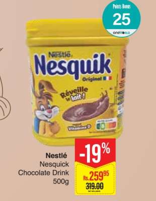 Nestlé Nesquick Chocolate Drink 500g