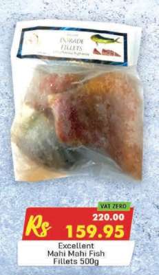 Excellent Mahi Mahi Fish Fillets 500g