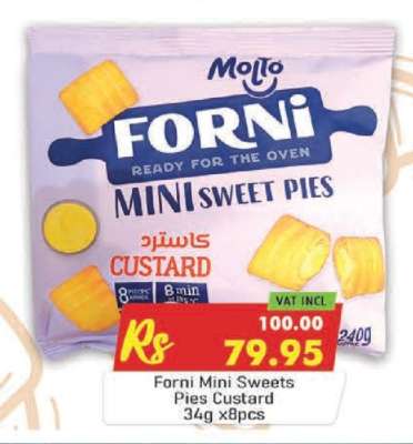 Forni Mini Sweets Pies Custard