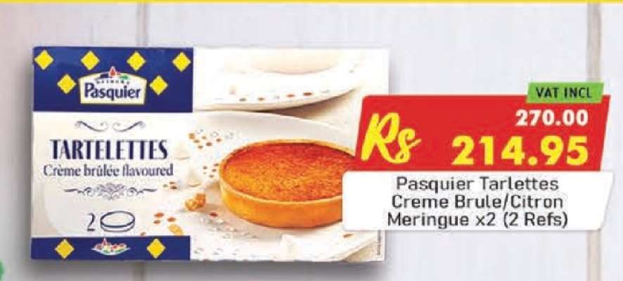 Pasquier Tarlettes Creme Brule/Citron Meringue x2 (2 Refs)