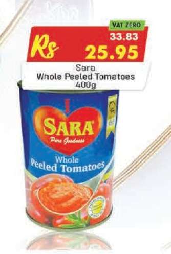 Sara Whole Peeled Tomatoes 400g