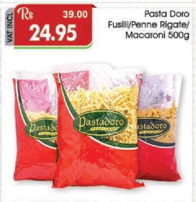 Pasta Doro Fusilli/Penne Rigate/Macaroni 500g