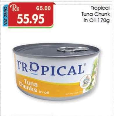 TROPICAL TUNA CHUNK IN OIL 170G