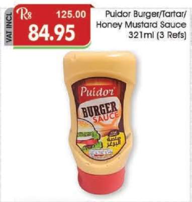 Puidor Burger/Tartar/Honey Mustard Sauce