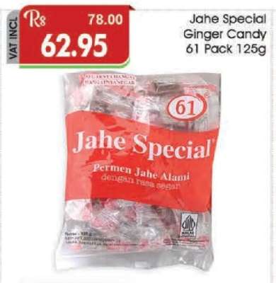 Jahe Special Ginger Candy 61 Pack 125g