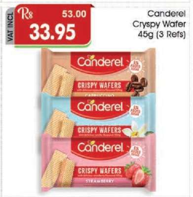 Canderel Cryspy Wafer 45g (3 Refs)