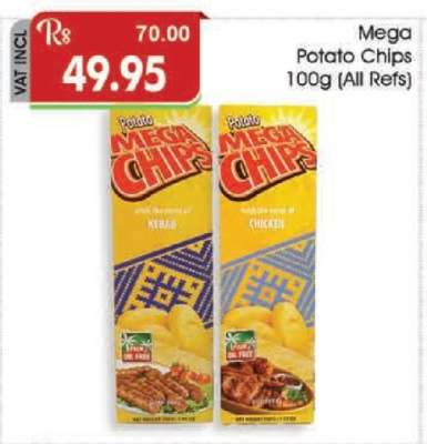 Mega Potato Chips 100g (All Refs)