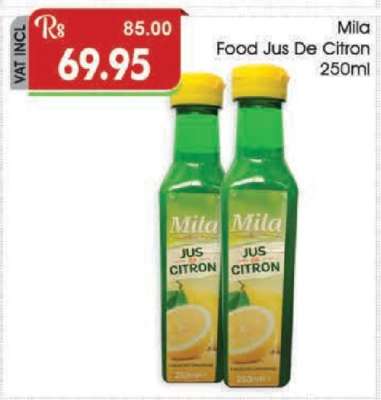 Mila Food Jus De Citron 250ml