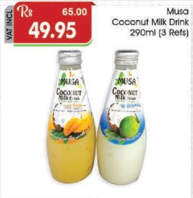 Musa Coconut Milk Drink 290ml (3 Refs)