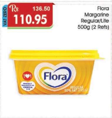 Flora Margarine Regular/Lite 500g (2 Refs)