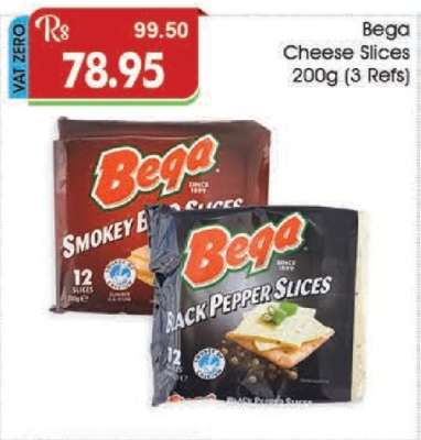 Bega Cheese Slices 200g (3 Refs)
