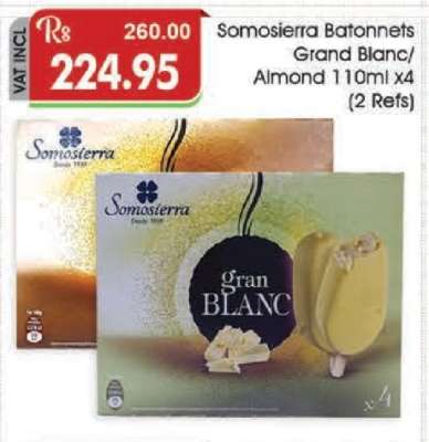 Somosierra Batonnets Grand Blanc/Almond 110ml x4