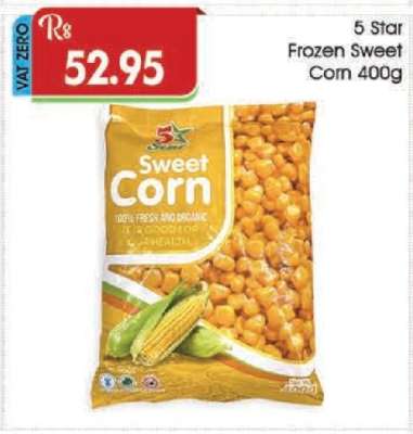 5 Star Frozen Sweet Corn 400g