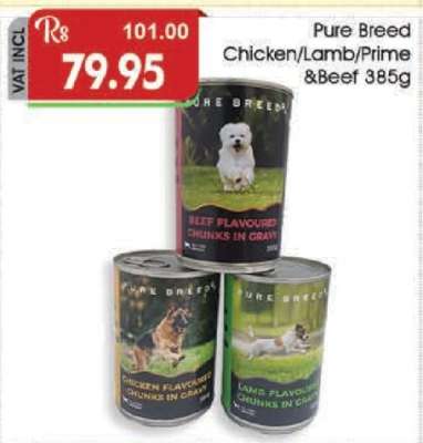 Pure Breed Chicken/Lamb/Prime & Beef 385g
