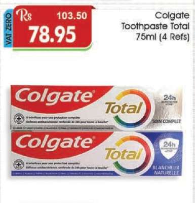 Colgate Toothpaste Total 75ml (4 Refs)